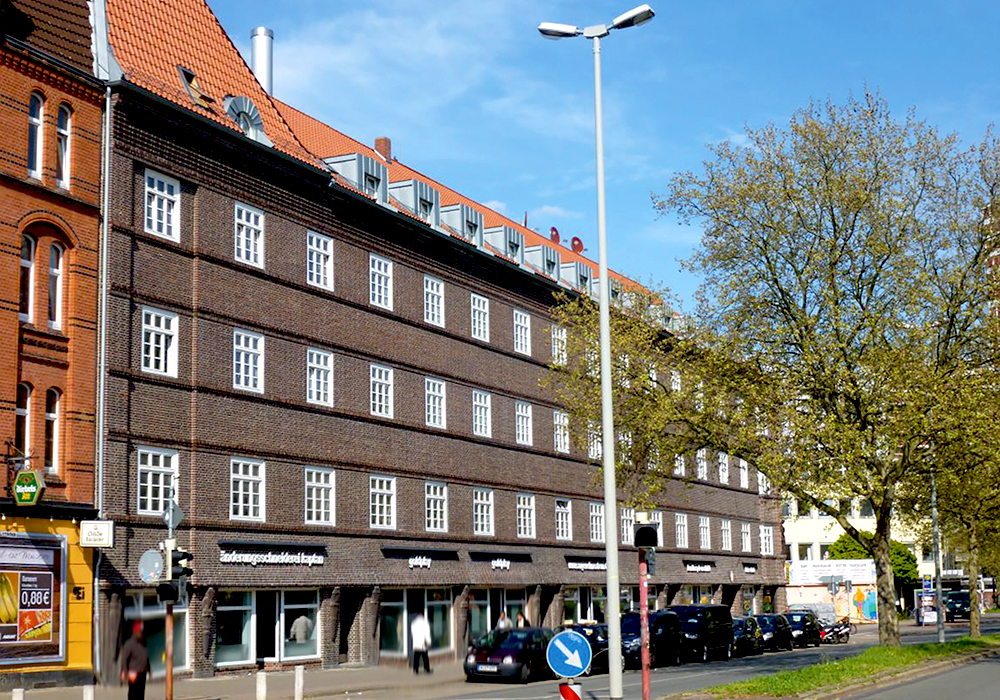 Fössestr. Front Teil-und Strangsanierung eines Wohnblocks in der Fössestraße durch die MACON BAU