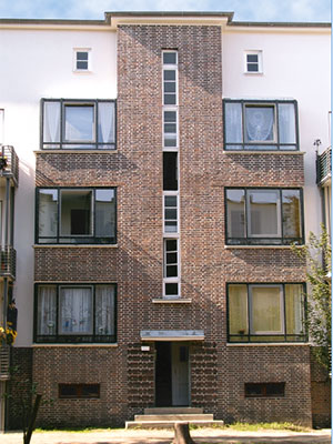 Hannover_Kreuzkampe_Ansicht Hannover Gartenstadt - Kreuzkampe, Komplettsanierung unter Denkmalschutz, 74 MFH, für VIVACON AG durch MACON BAU GmbH Magdeburg