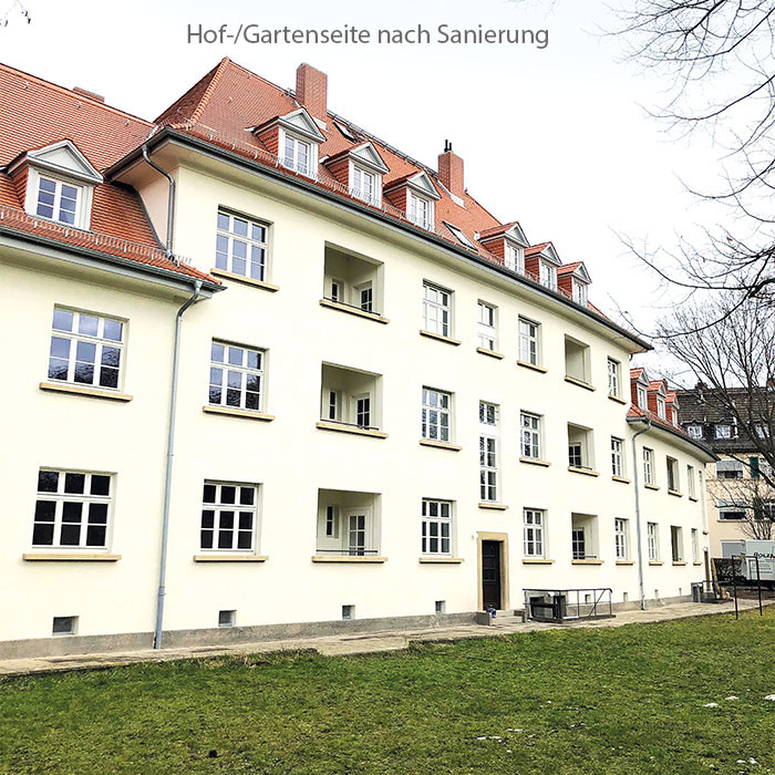 BV Mainz Schneckenburgerstraße; Komplettsanierung unter Denkmalschutzauslagen durch die MACON BAU GmbH Magdeburg, 2019-2020