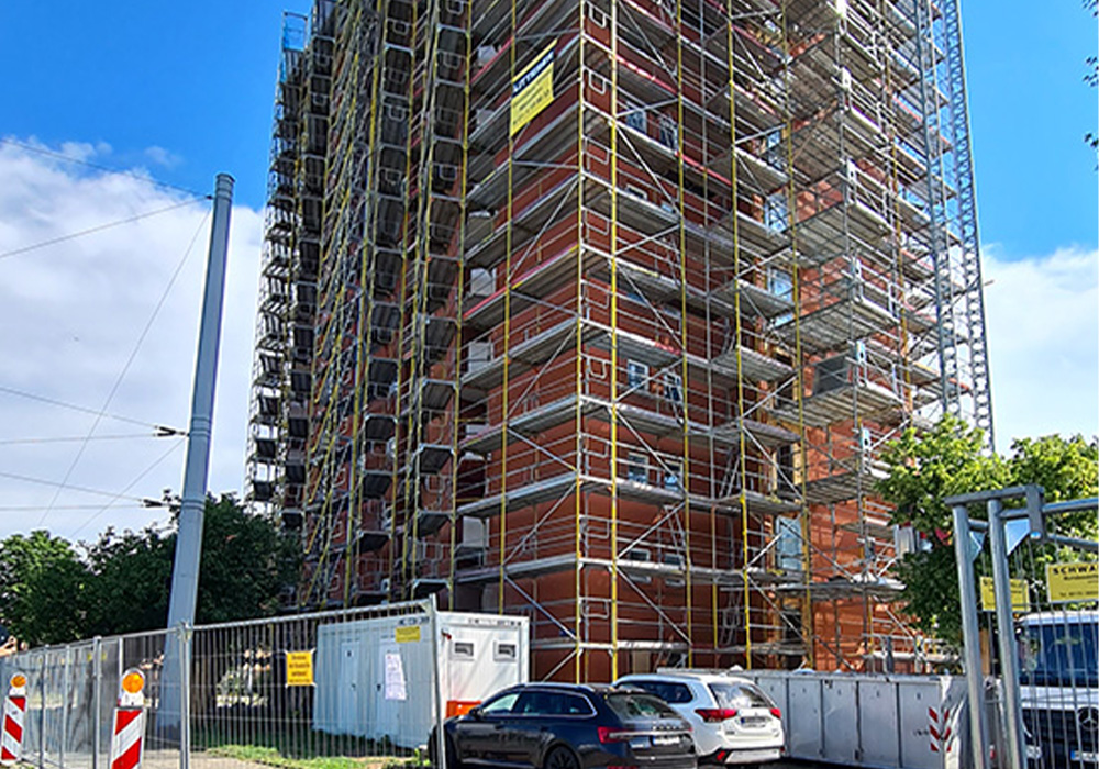 Hochhaussanierung in Mannheim Am Aubuckel 80 durch MACON BAU GmbH Magdeburg