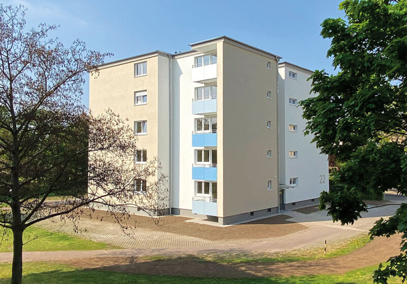 Komplettsanierung drei baugleicher Punkthäuser in Mannheim SchönauNord
