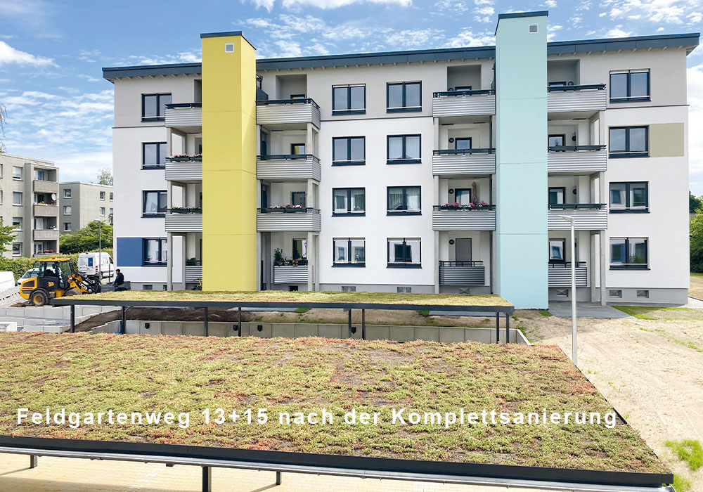 BV in Bochum, Teil- und Komplettsanierung der MACON BAU GmbH Magdeburg für die Wohnstätten Gen. eG