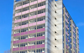 Wohnblock nach der Sanierung in der Murgstraße, Mannheim durch MACON BAU